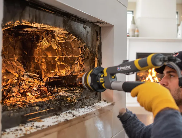 Professional chimney cleaning by Meriden Chimney Sweep in Meriden, CT