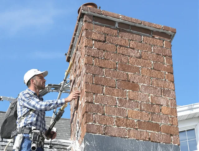 Brickwork for a chimney rebuild by Meriden Chimney Sweep in Meriden, CT