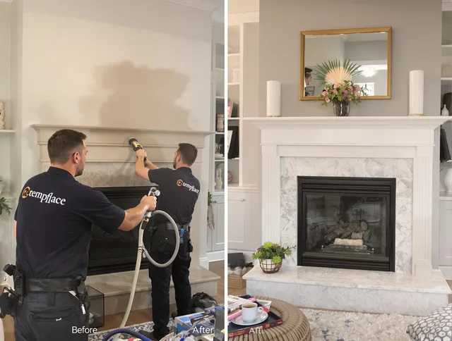 Professional soot removal by Meriden Chimney Sweep team in Meriden, CT